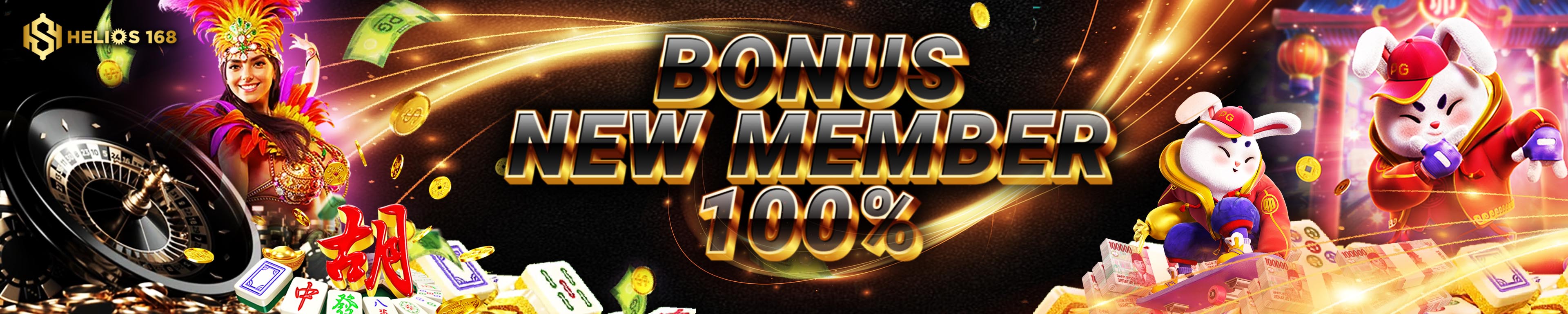 BONUS NEW MEMBER DAN BONUS DEPOSIT HARIAN HELIOS168